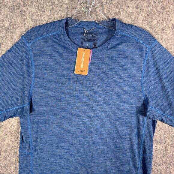 Patagonia Other - Patagonia Capilene T Shirt Mens Small Blue Heather Cool Lightweight Slim Fit